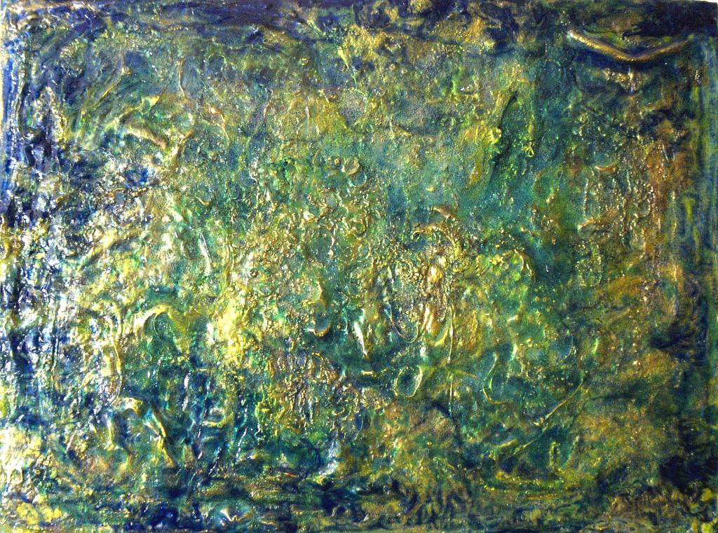 Abstract acrylic paintings photograph. 8x10 inches on stretched canvas. Thick with many layers of acrylic media (GAC).