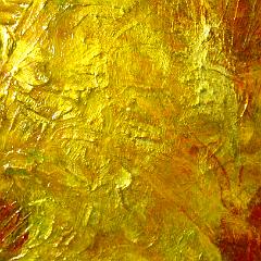 Gold and red abstract painting
