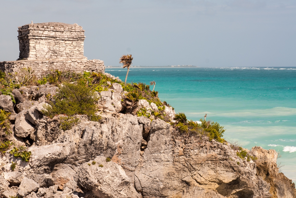 Mexico Caves & Cenotes photograph. Beachside ruins in Tulum, south of Cancun by about two hours along route 307 (Carretera Cancun-Tulú).