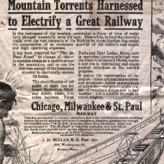 Mountain Torrents Harnessed to Electrify a Great Railway