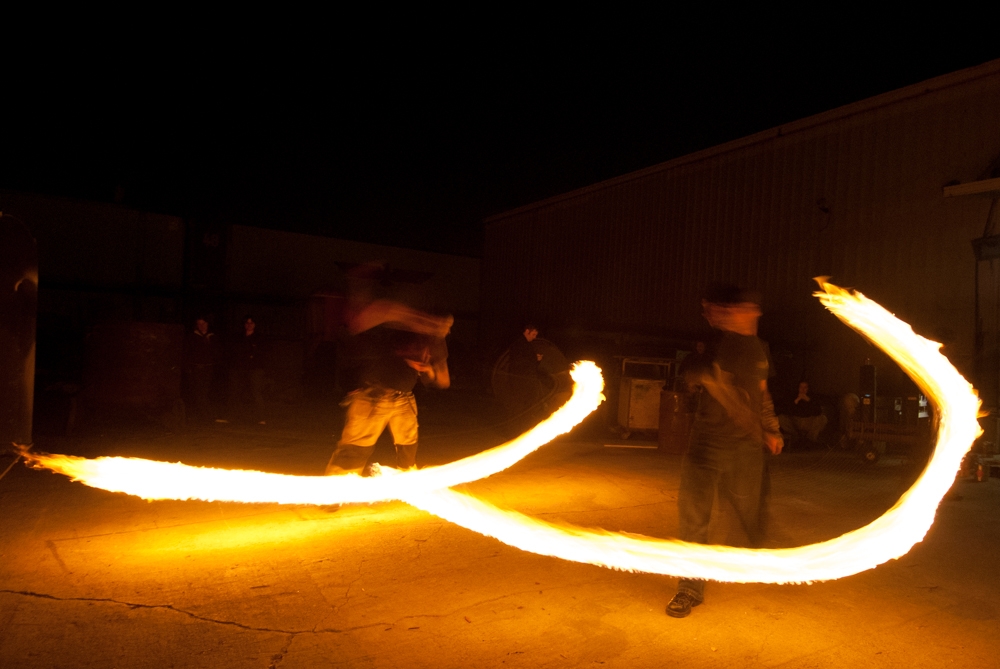 Fire Spinners photograph. 