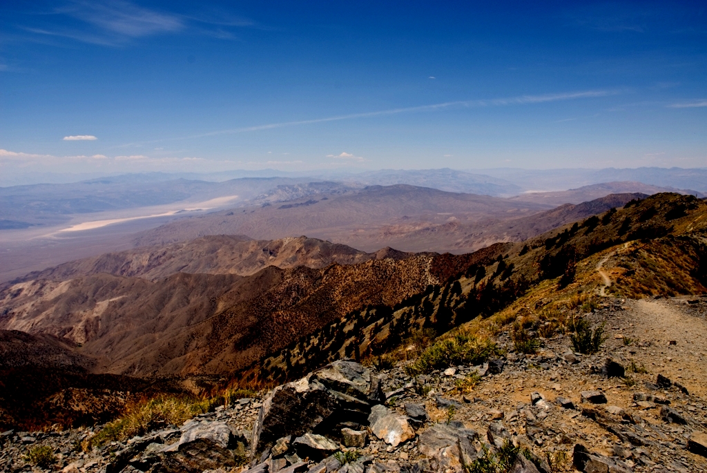 Death Valley, California photograph. View of death valley from Telescope Peak.