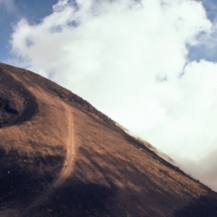 Volcano Acatenango near the top