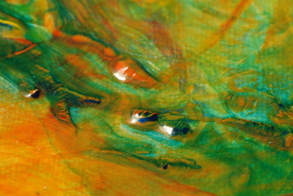 Extreme close-up macros of abstract acrylic paintings photograph. 