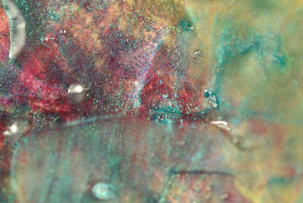 Extreme close-up macros of abstract acrylic paintings photograph. 