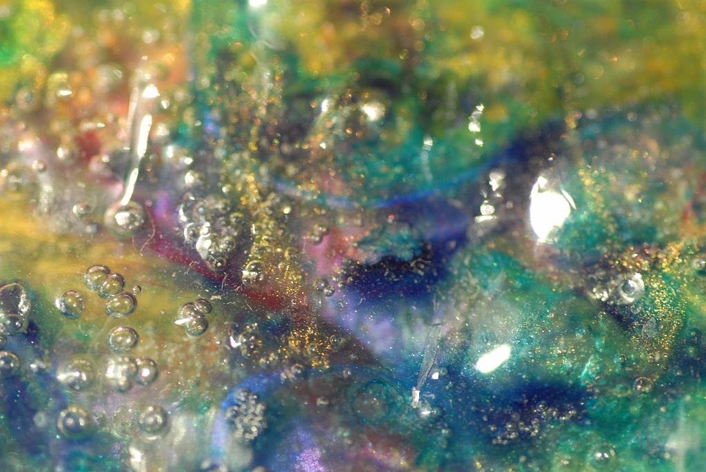 Extreme close-up macros of abstract acrylic paintings photograph. 