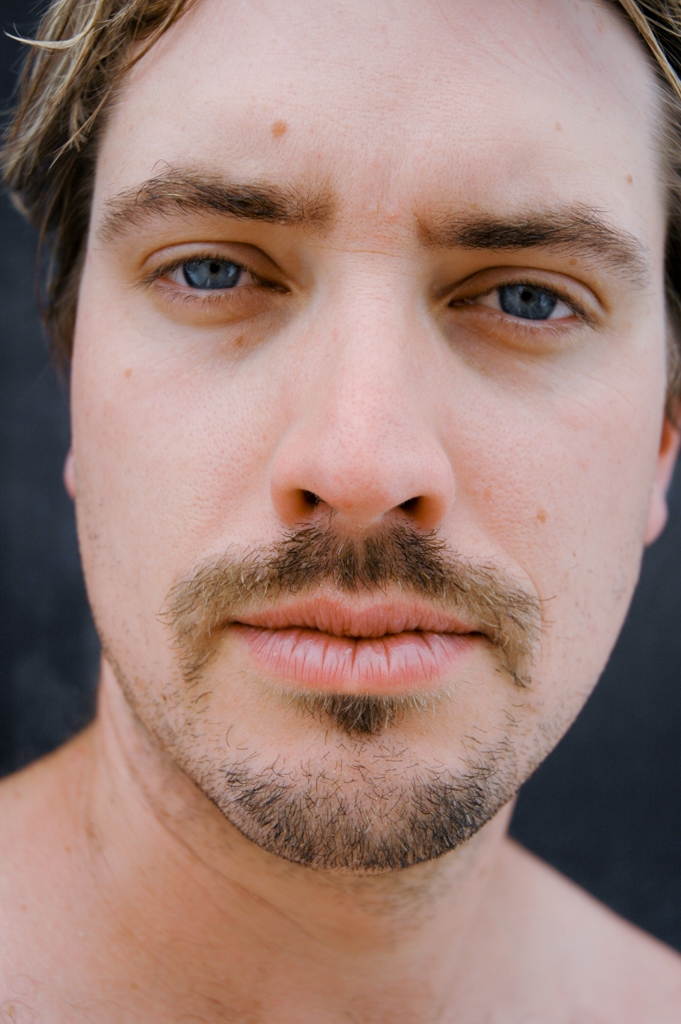 Burning Man 2004 photograph. Andrew looking pretty serious.