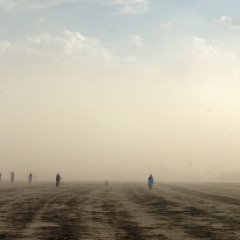 Bikers on the playa