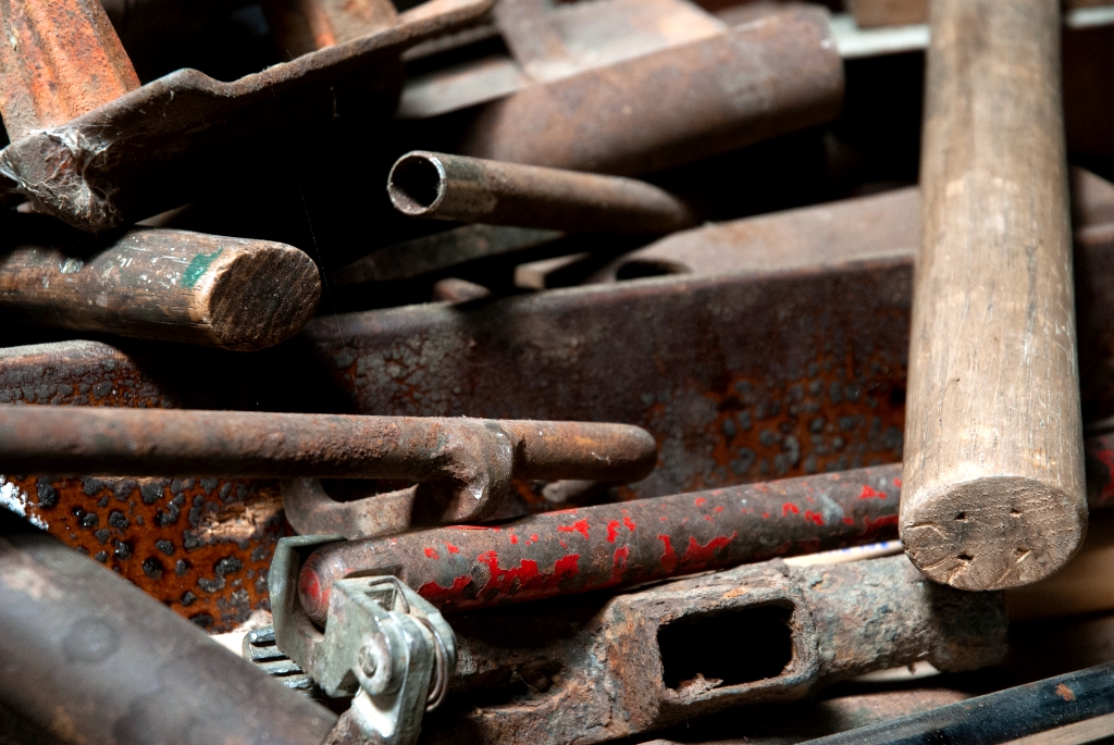 Rusty and abandoned photograph. 
