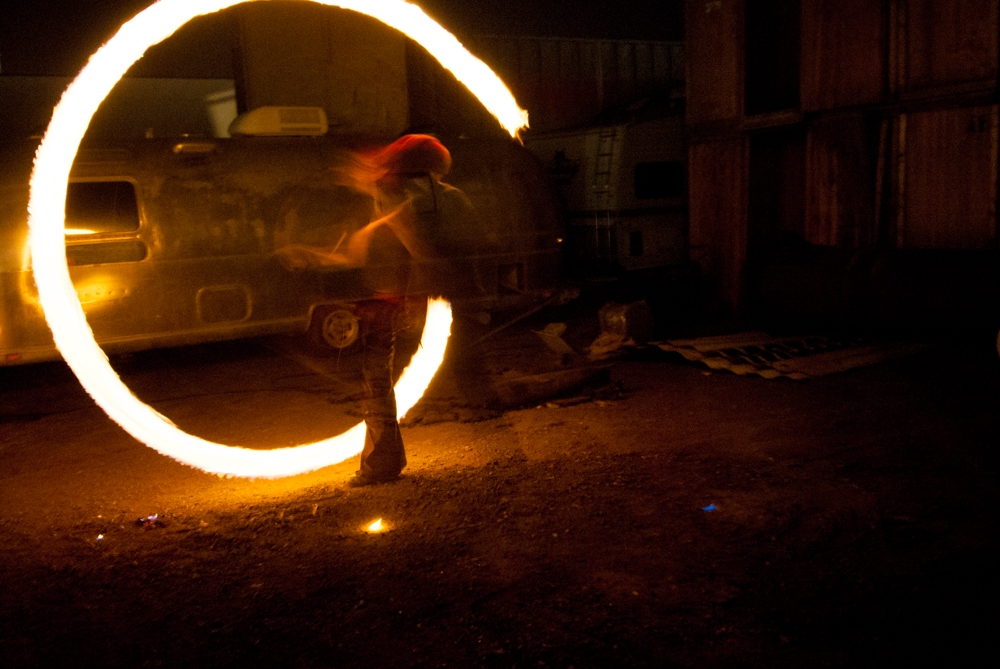 Fire Spinners photograph. 