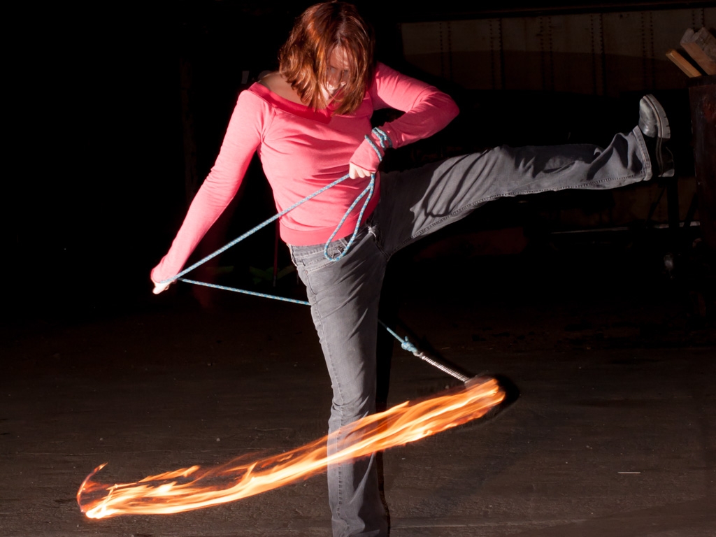 Rope dart and rear curtain flash - Photos - Kristen Ankiewicz