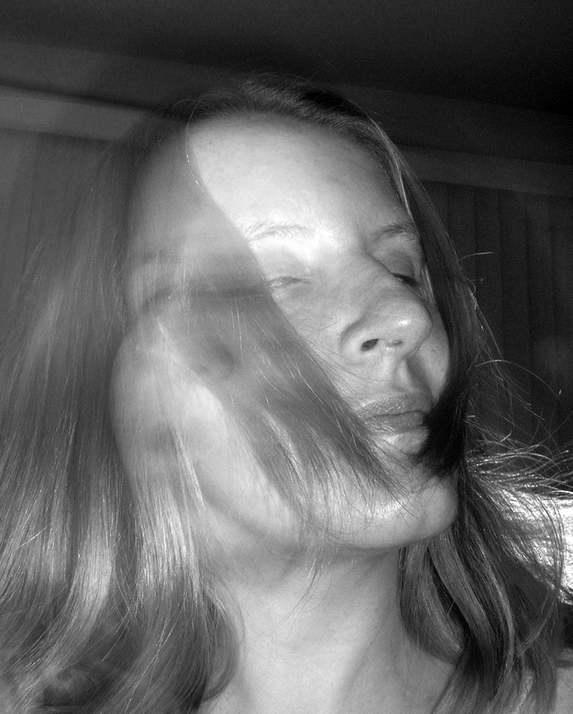 Distorted portraits photograph. 