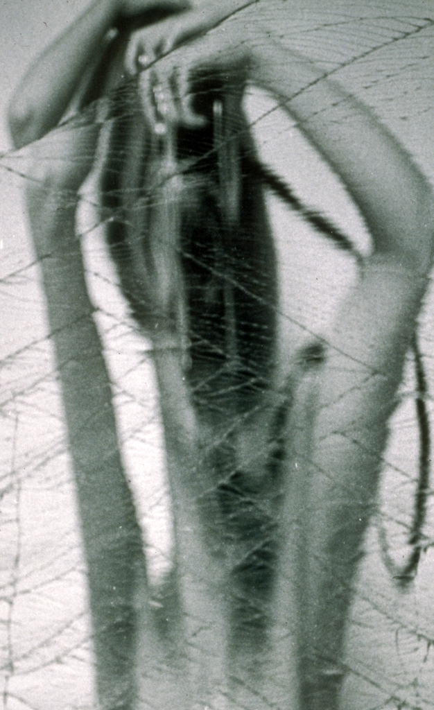 Distorted portraits photograph. 