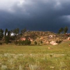 Black Hills ominous sky