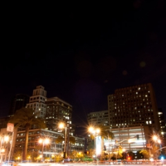 San Francisco long exposure at night